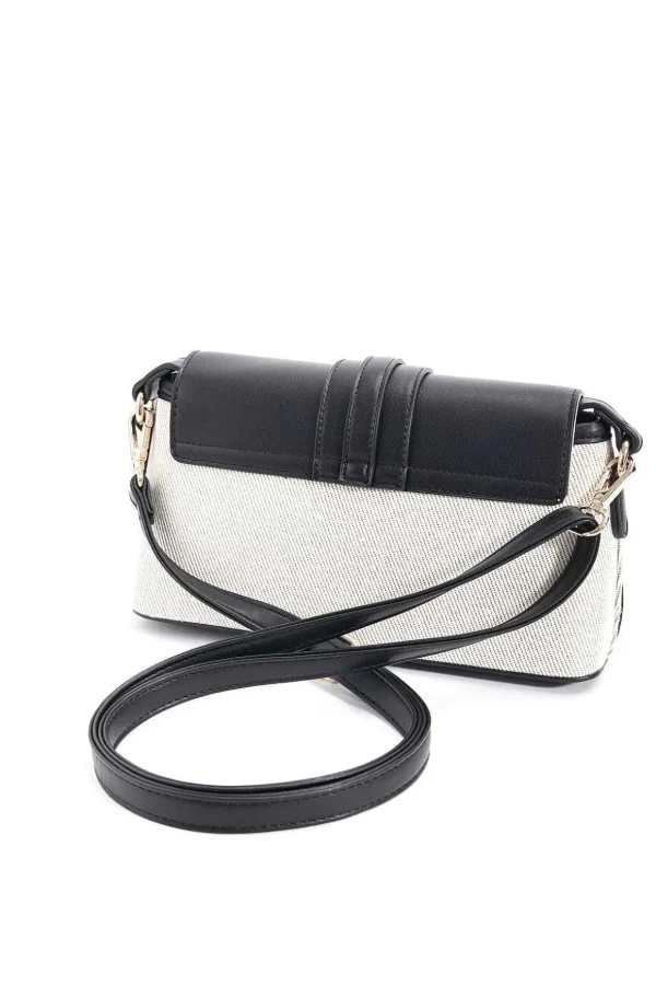 Contrast Top Shoulder Bag In Black
