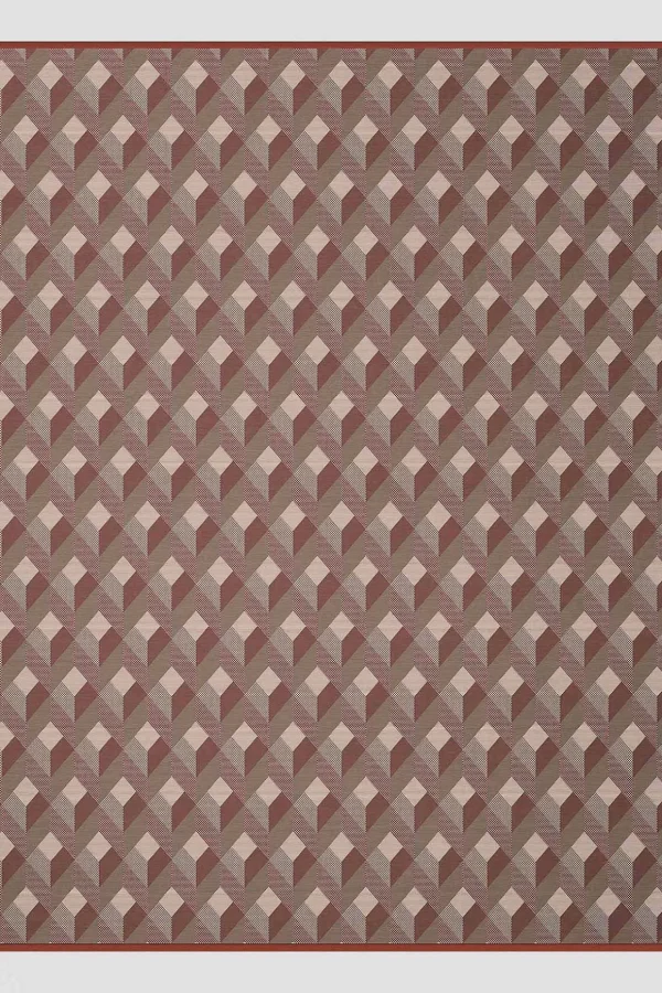 Copper Geometric Throw