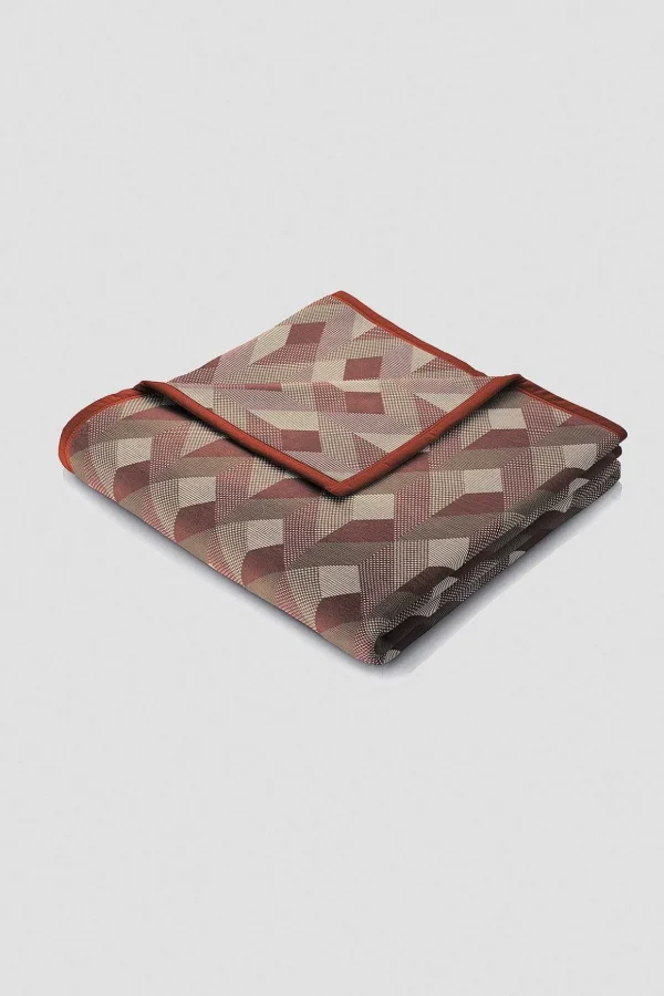 Copper Geometric Throw
