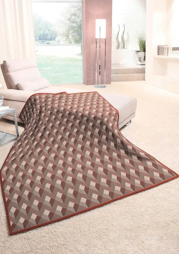 Copper Geometric Throw