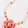 Coral Flower Necklace