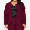 Cord Jacket In Plum