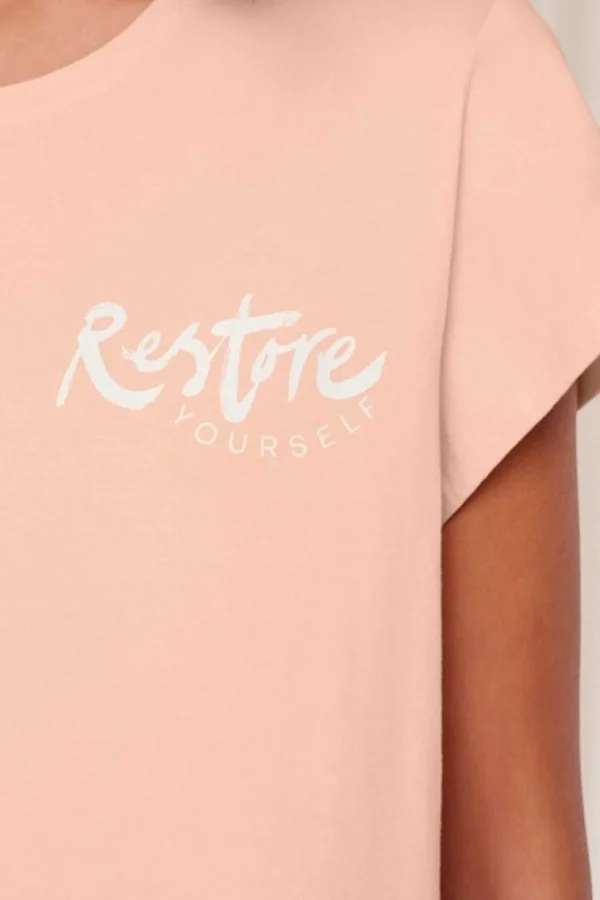 Cotton Nightdress In Peach