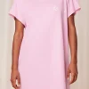 Cotton Nightdress In Pink