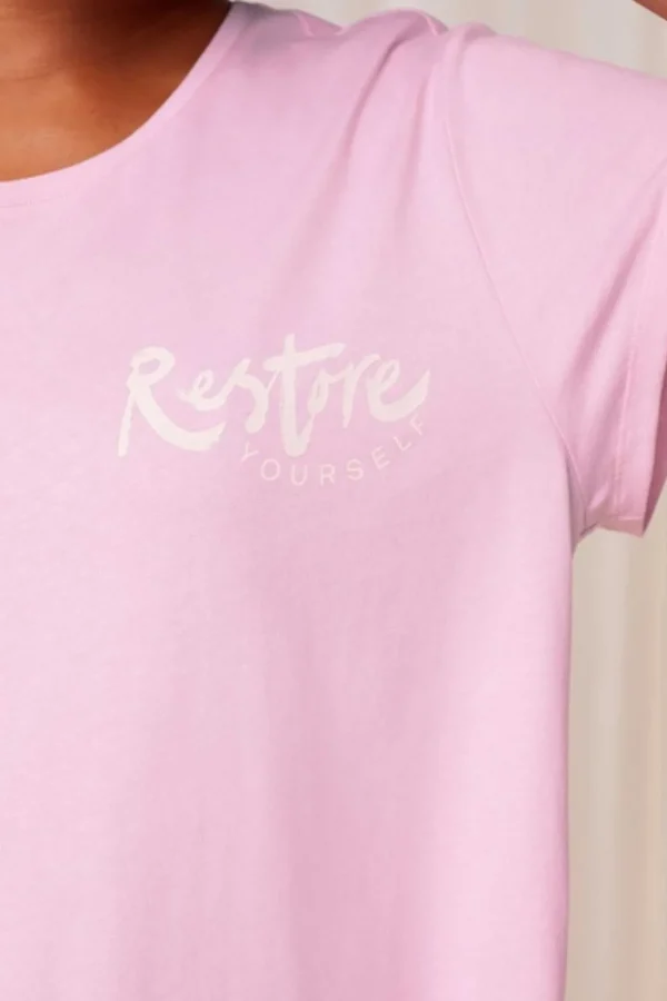 Cotton Nightdress In Pink