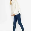 Cream Floral Quilt Boxy Jacket