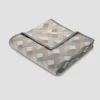 Cream Geometric Throw