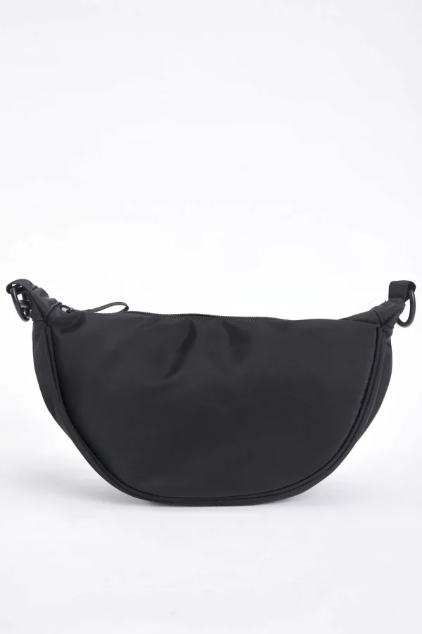 Crescent Shape Crossbody In Black