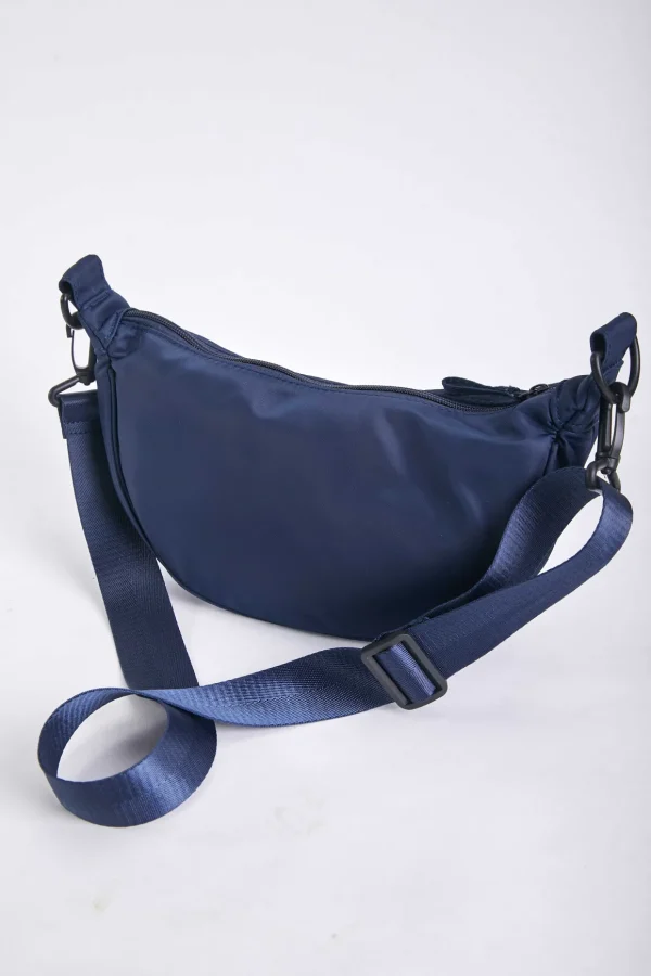 Crescent Shape Crossbody In Navy