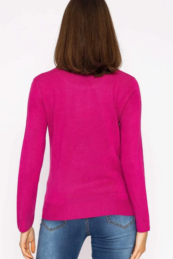 Crew Neck Cashmilon Knit In Pink