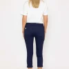 Crop Stretch Jeans In Navy