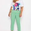 Cropped Green Bengaline Pants