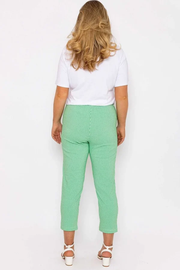 Cropped Green Bengaline Pants