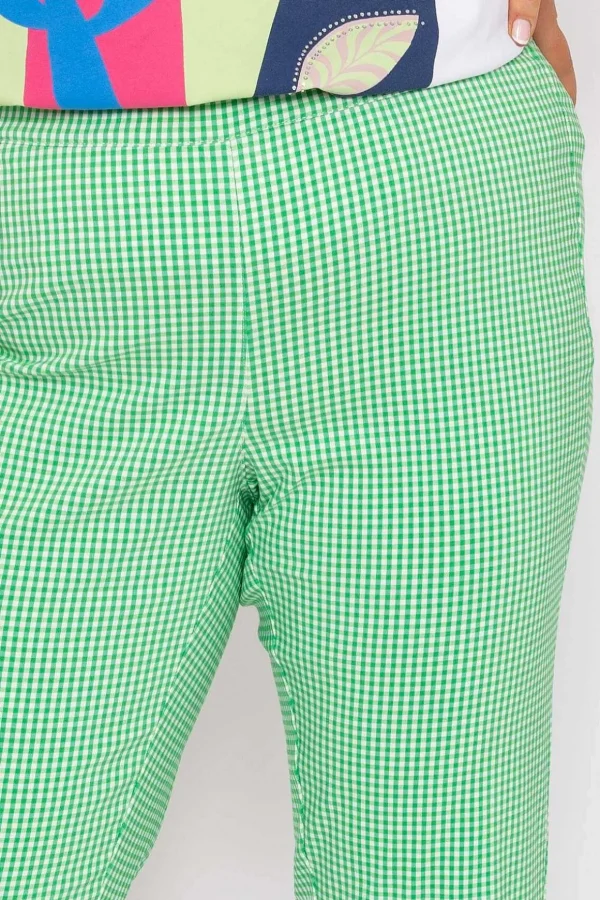 Cropped Green Bengaline Pants