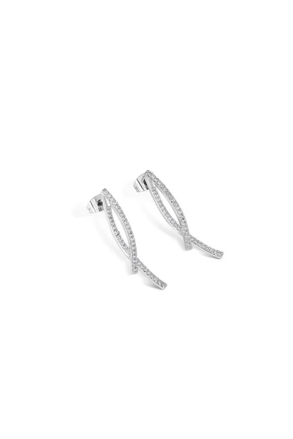 Cross Over Earrings