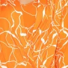 Cross Over Top In Orange Print