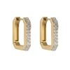Crystal Rectangular Earrings