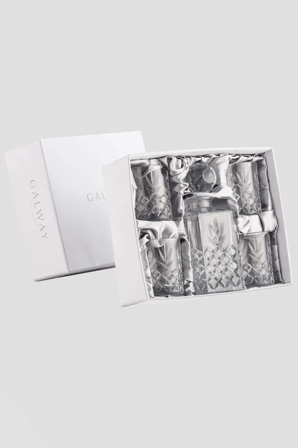 Crystal Whiskey Decanter Set