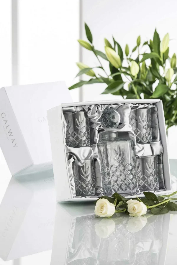 Crystal Whiskey Decanter Set