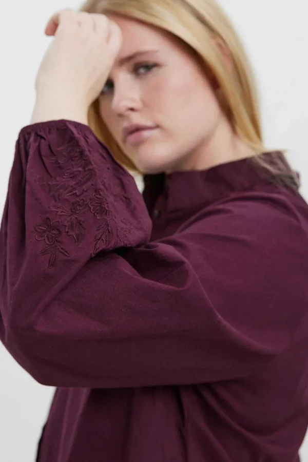 Curve - Abby Dress In Burgundy