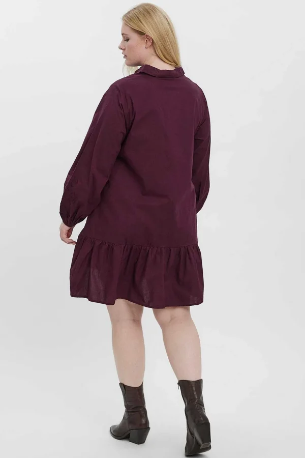 Curve - Abby Dress In Burgundy