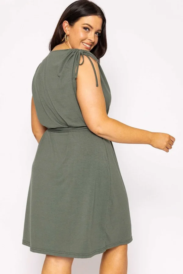 Curve - Aila Dress In Khaki