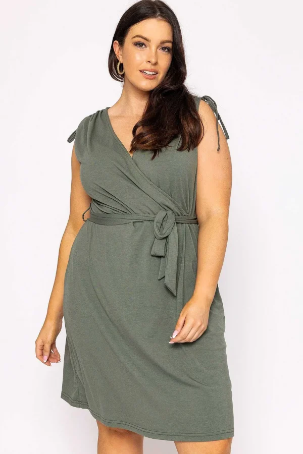 Curve - Aila Dress In Khaki