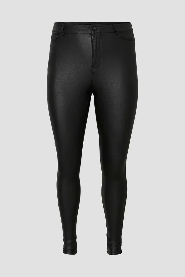 Curve - Coated Pants In Black