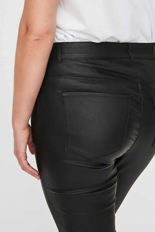 Curve - Coated Pants In Black