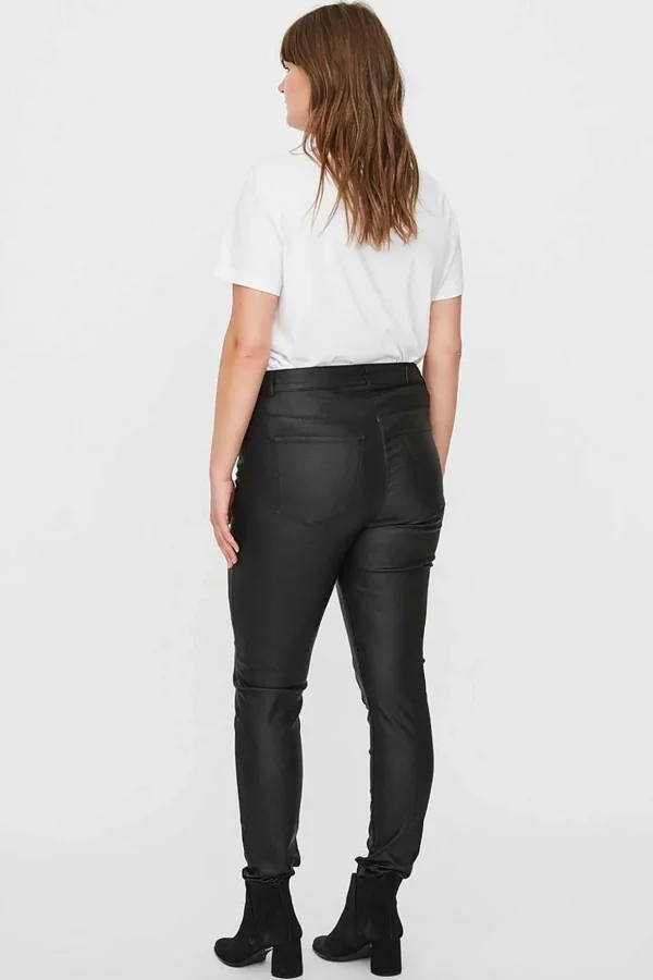 Curve - Coated Pants In Black