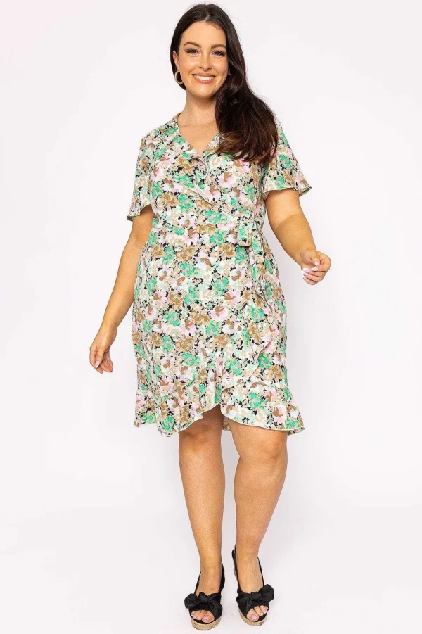 Curve - Delilah Dress In Green