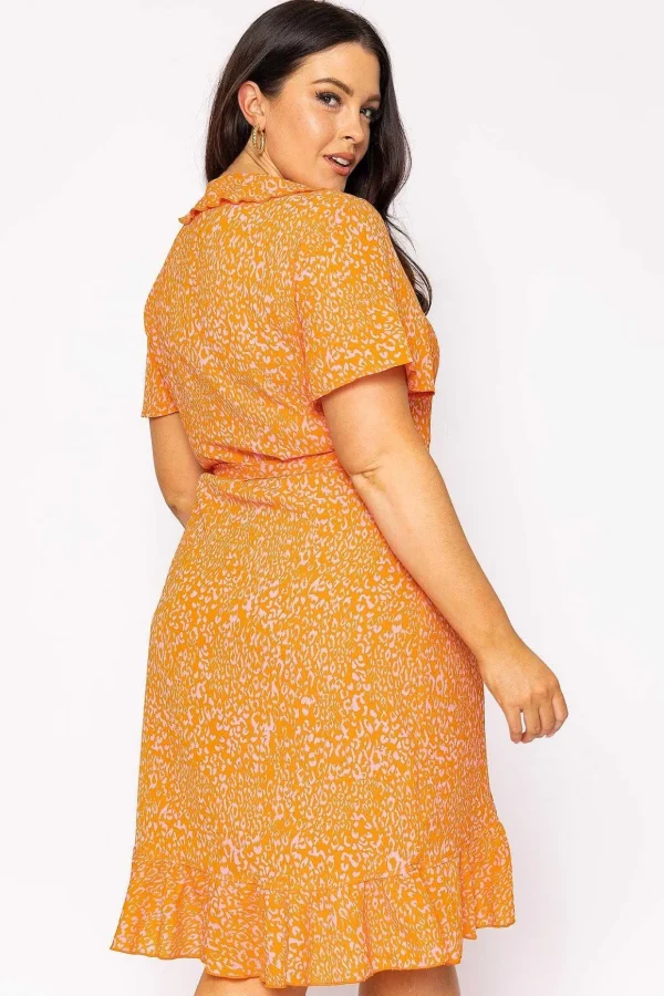 Curve - Delilah Dress In Orange