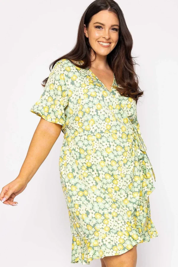 Curve - Henna Dress In Green