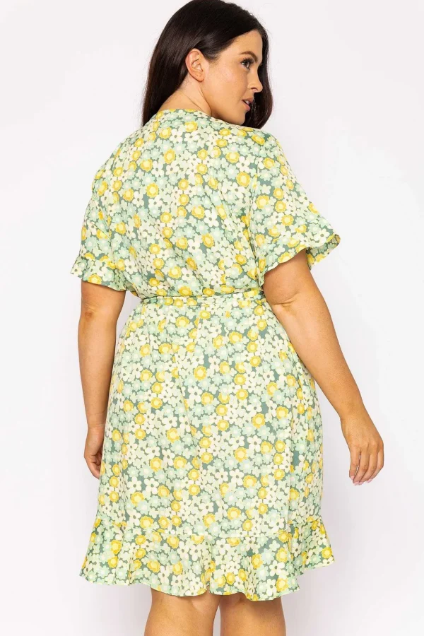 Curve - Henna Dress In Green