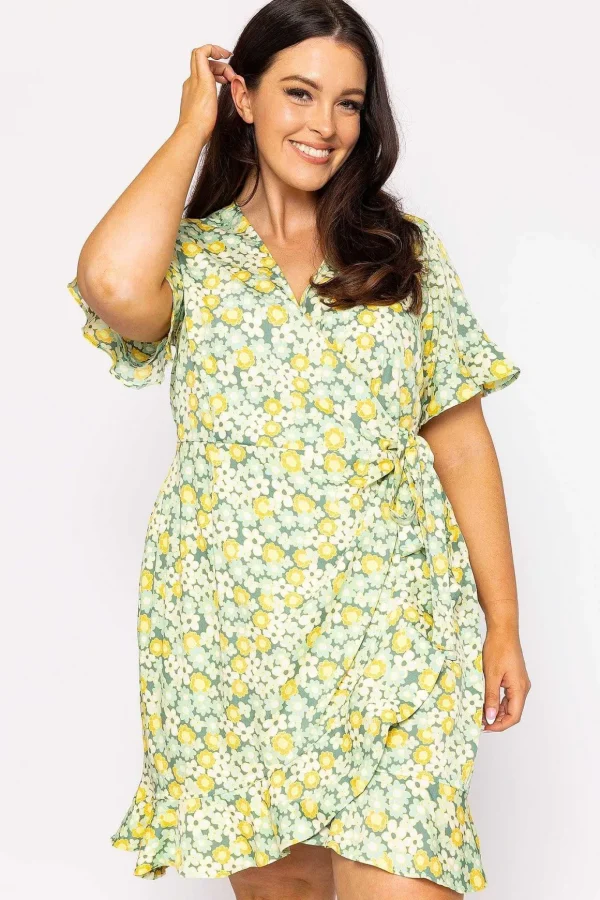 Curve - Henna Dress In Green