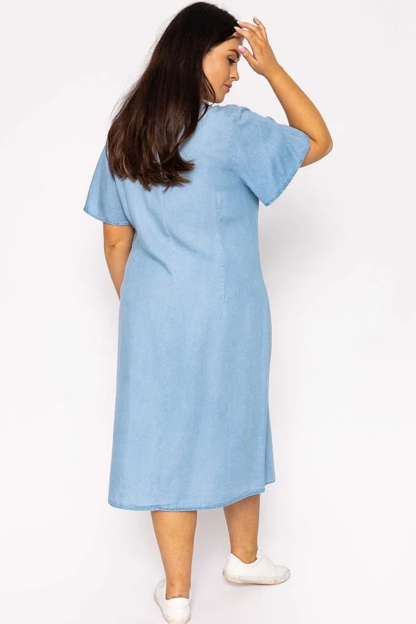 Curve - Liliana Dress In Light Blue Denim