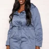 Curve - Long Parka In Blue