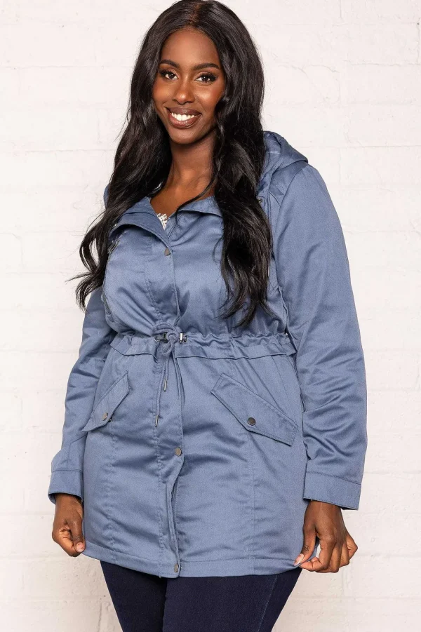 Curve - Long Parka In Blue