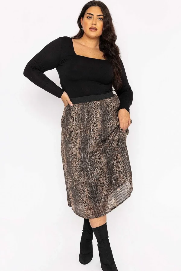 Curve - Nala 7/8 Skirt In Animal Print