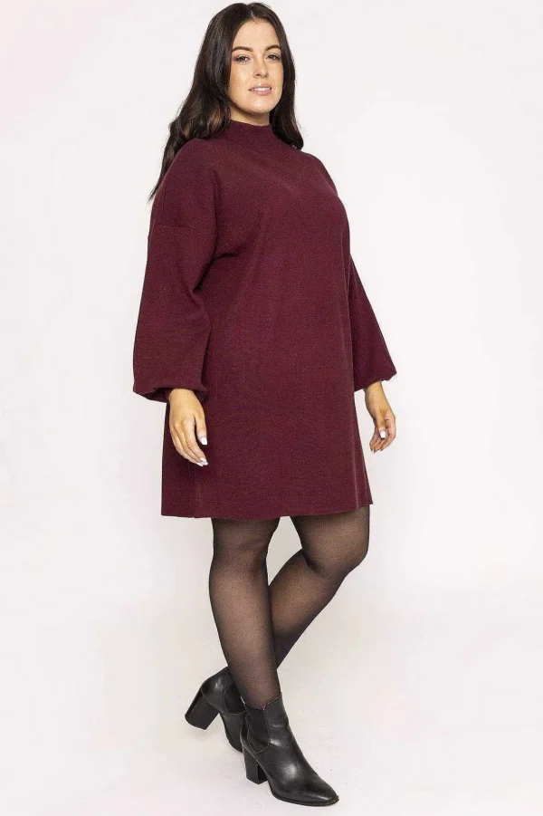 Curve - Nancy Dress In Burgundy