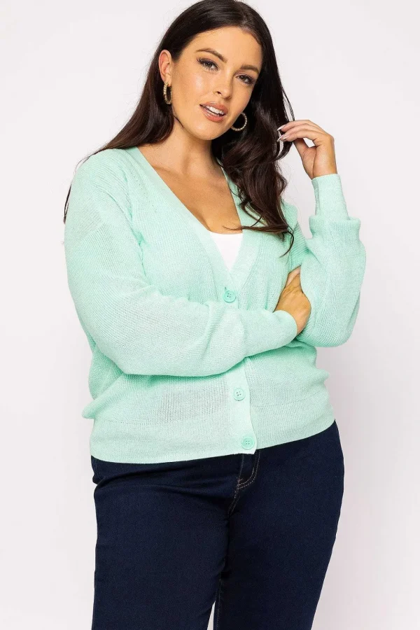 Curve - Tulex Cardigan In Mint