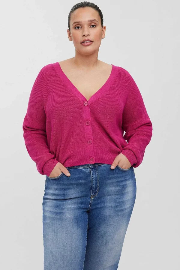 Curve - Tulex Cardigan In Berry