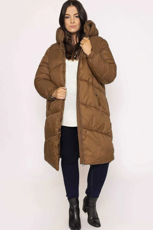 Curve - Upsala Long Jacket In Brown