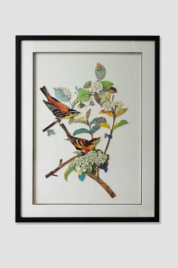 3D Bird Couple Wall Art