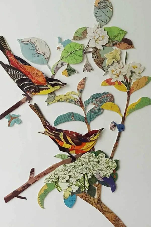 3D Bird Couple Wall Art