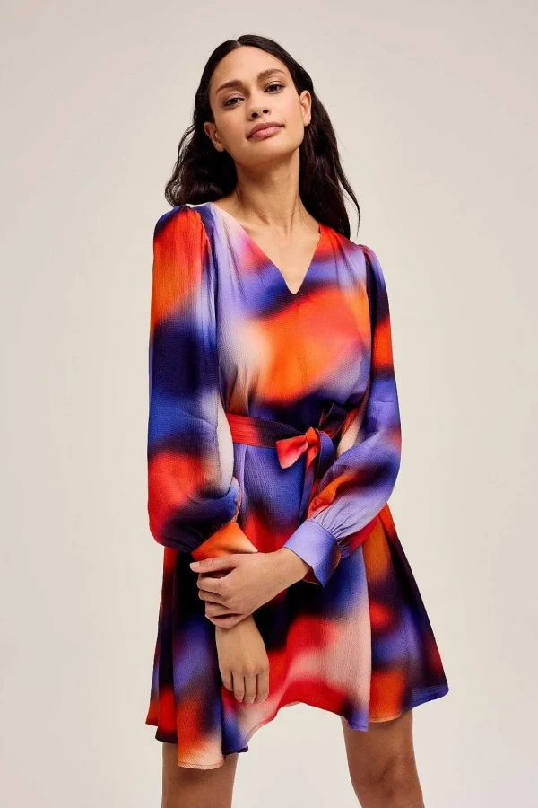 Daisys Short Dress In Multi Print
