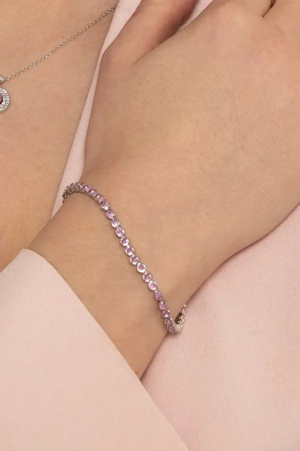 Dakota Pink Tennis Bracelet