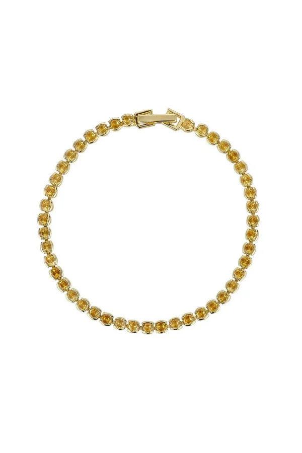 Dakota Yellow Tennis Bracelet