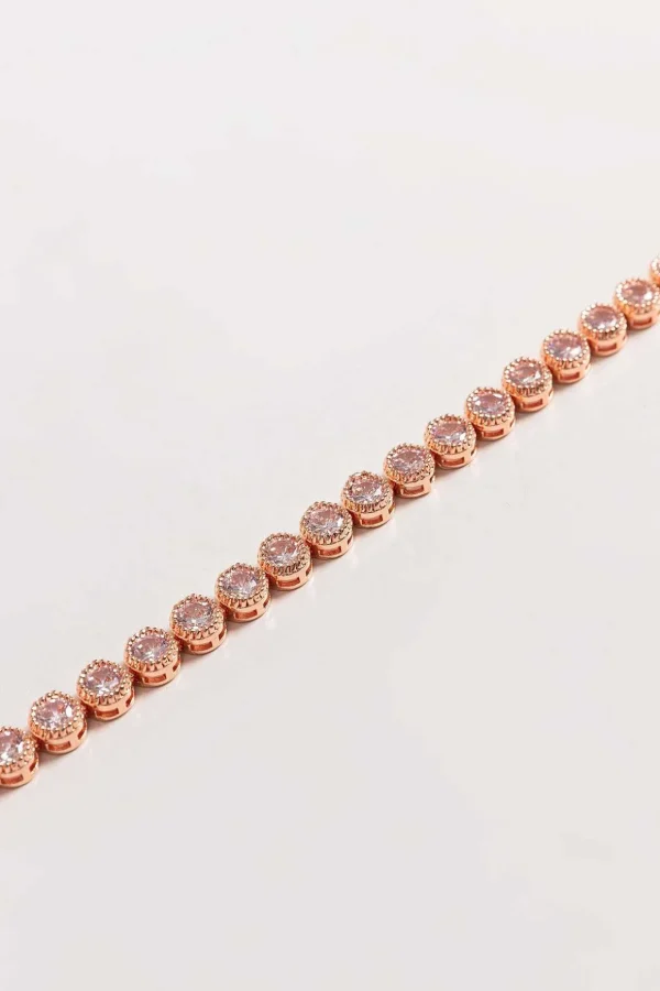 Danna Rose Gold Tennis Bracelet
