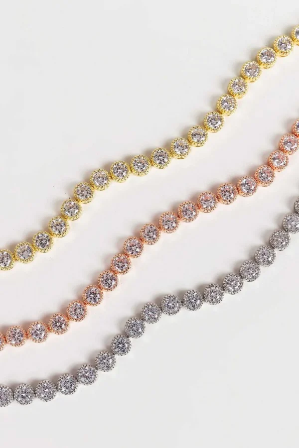 Danna Rose Gold Tennis Bracelet